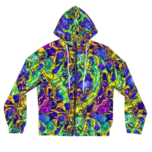 Marigold Stardrift on a Women's Full-Zip Hoodie