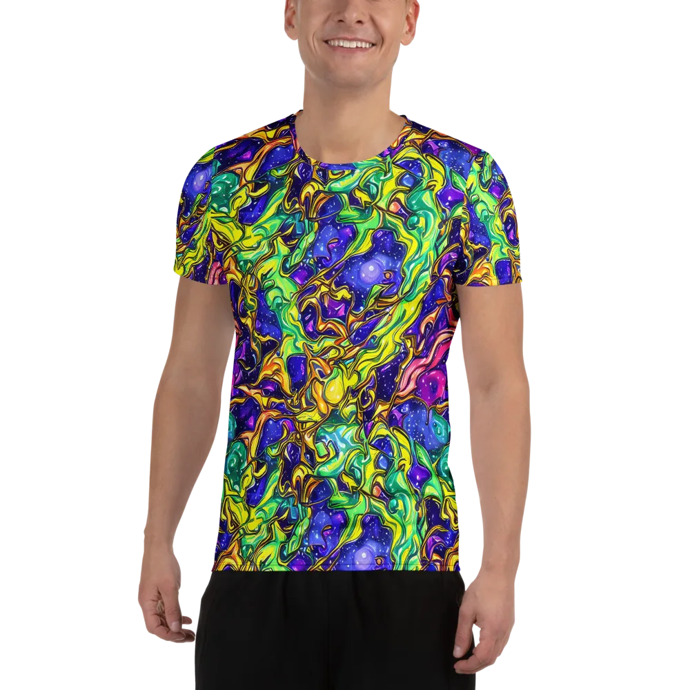 Marigold Stardrift on Men's Athletic T-Shirt — Front