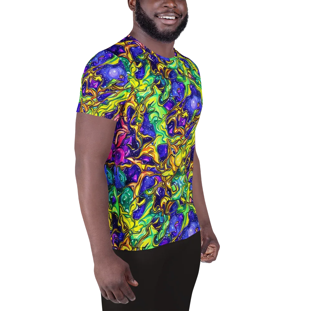 Marigold Stardrift on Men's Athletic T-Shirt — Right