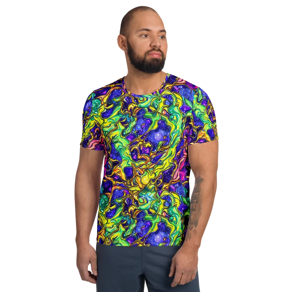 Marigold Stardrift on Men's Athletic T-Shirt — Front