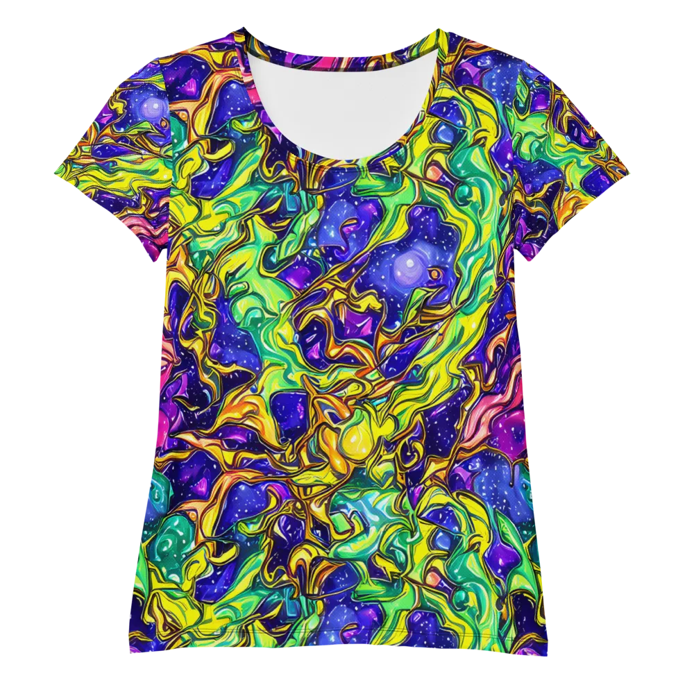 Marigold Stardrift on Women's Athletic T-Shirt — Front
