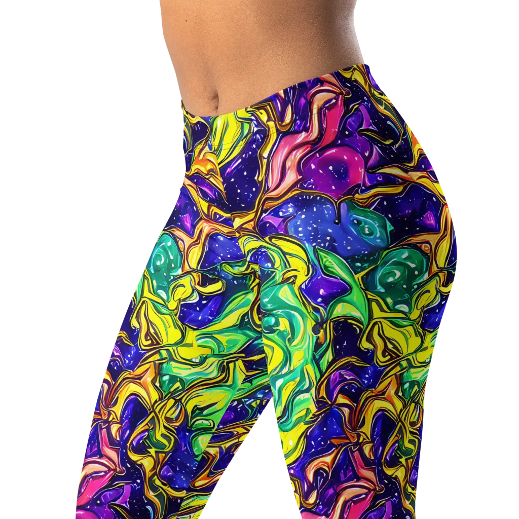 Marigold Stardrift on Leggings — Left Front