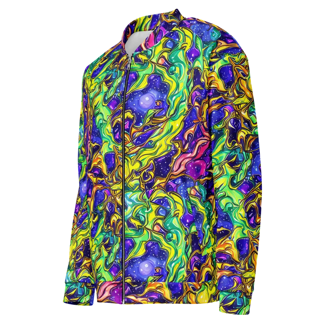 Marigold Stardrift on Bomber Jacket — Left Front