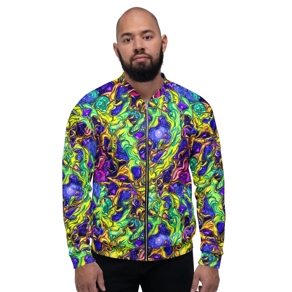Marigold Stardrift on Bomber Jacket — Front