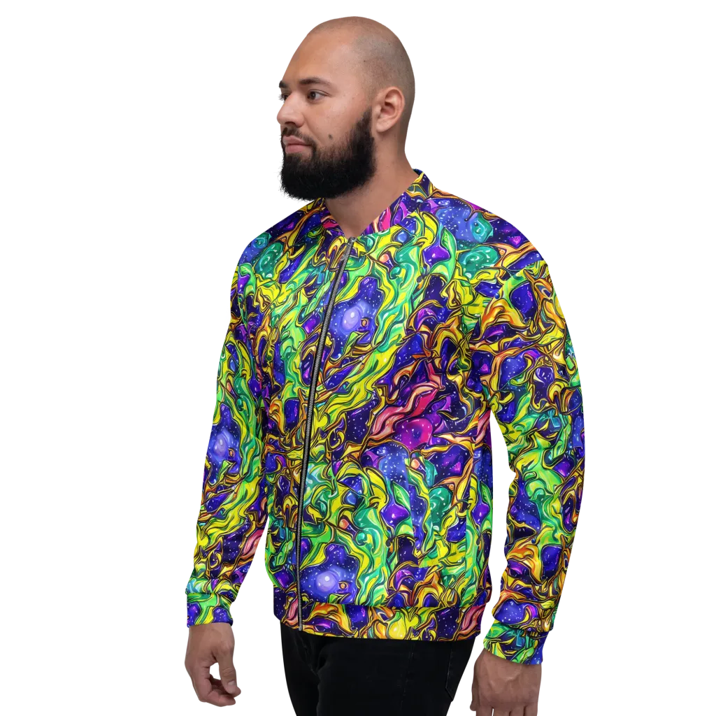 Marigold Stardrift on Bomber Jacket — Left