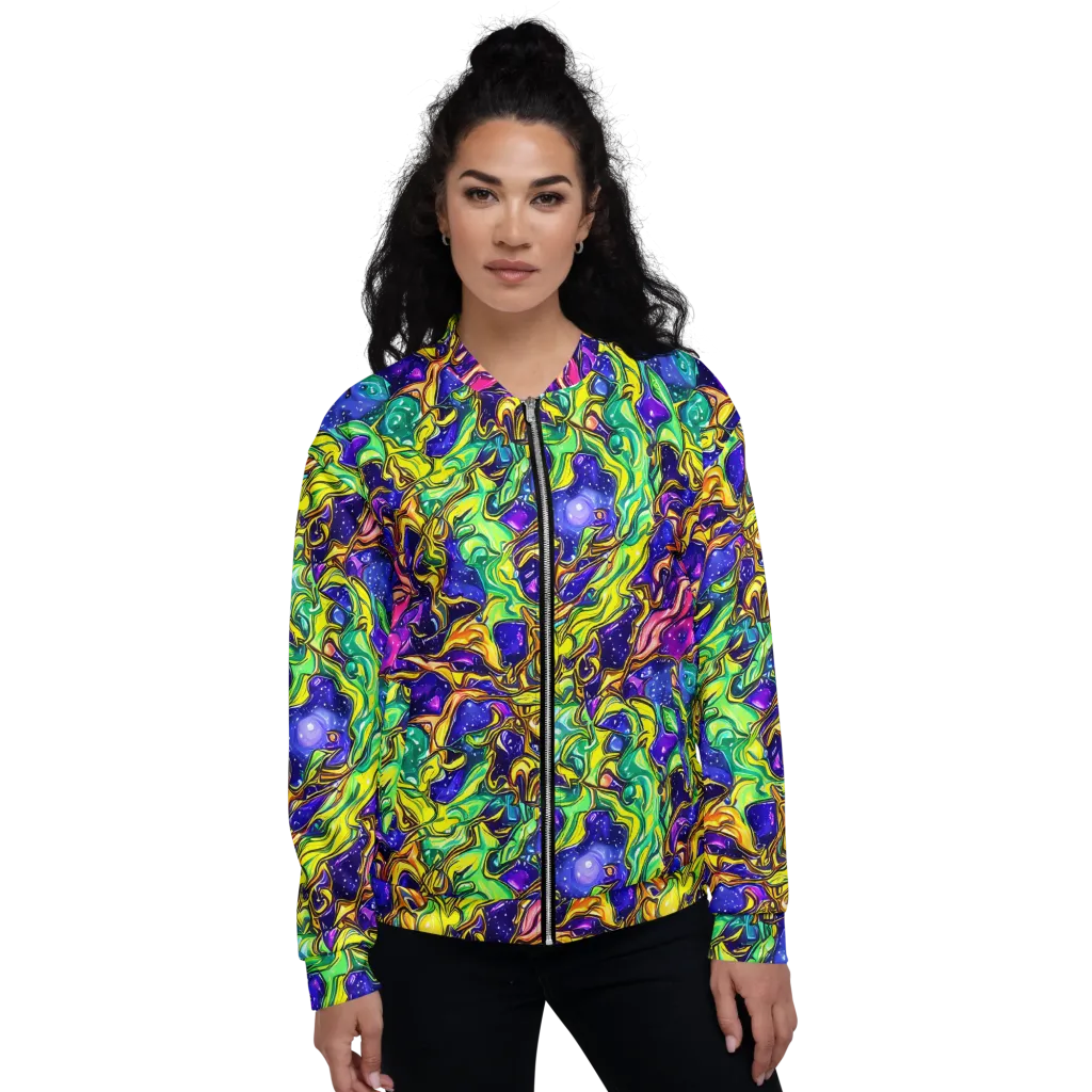 Marigold Stardrift on Bomber Jacket — Front