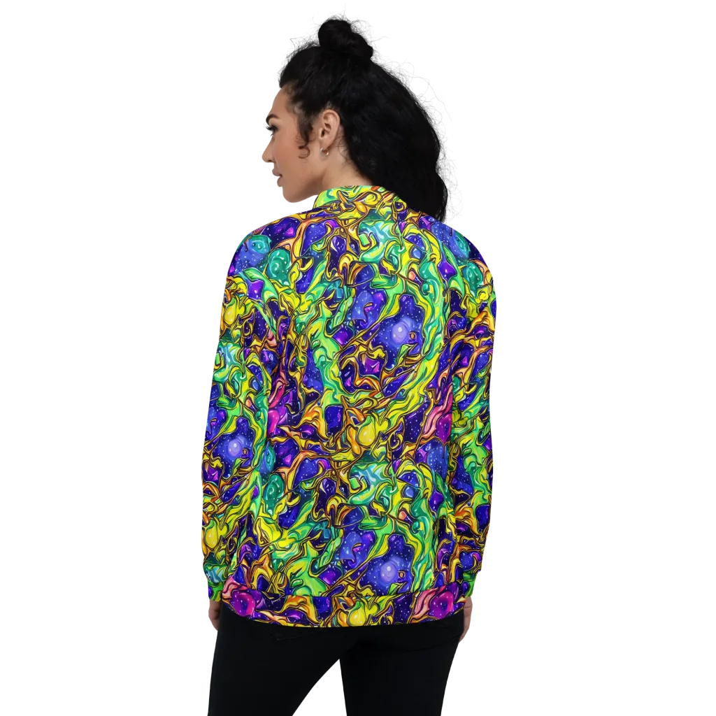 Marigold Stardrift on Bomber Jacket — Back