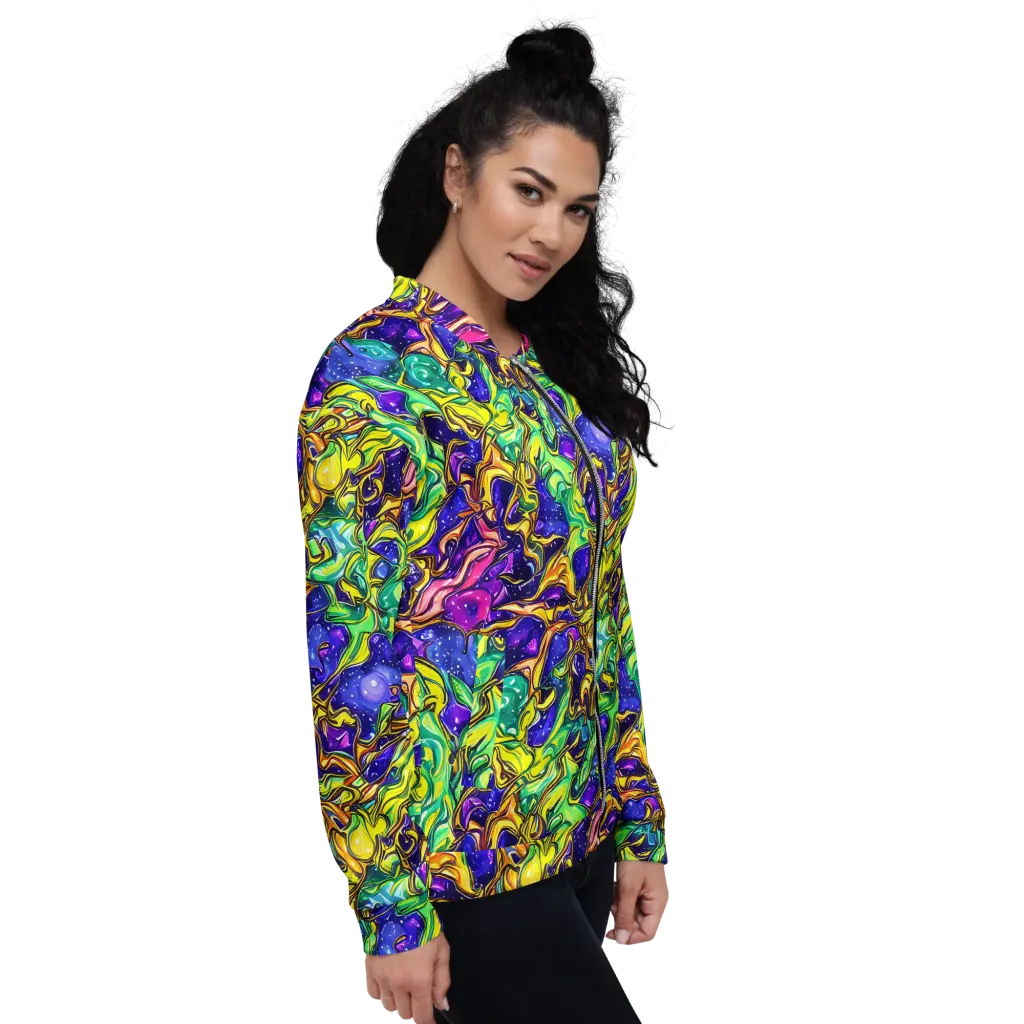 Marigold Stardrift on Bomber Jacket — Right
