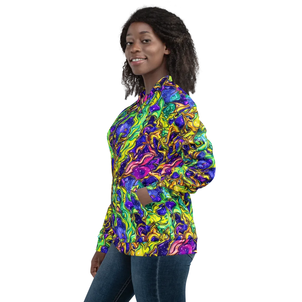 Marigold Stardrift on Bomber Jacket — Left