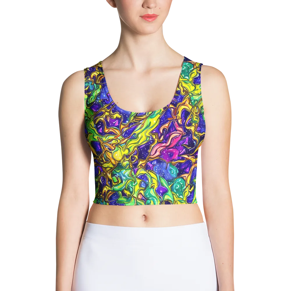 Marigold Stardrift on Crop Top — Front