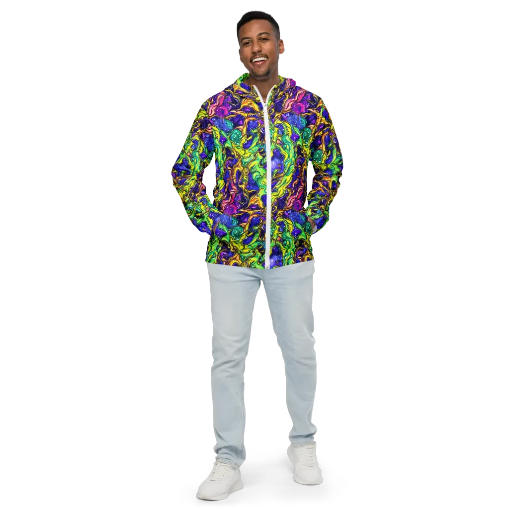 Marigold Stardrift on Men's Windbreaker — Front