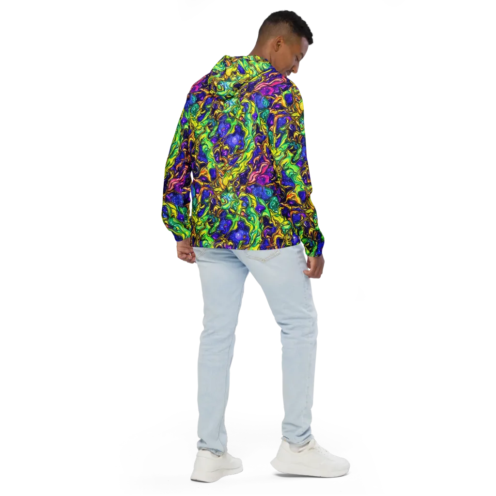 Marigold Stardrift on Men's Windbreaker — Back