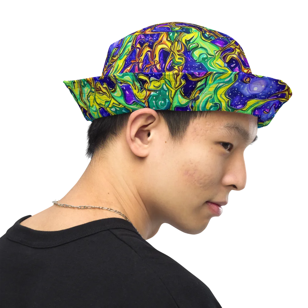 Marigold Stardrift on Reversible Bucket Hat — Right Outside