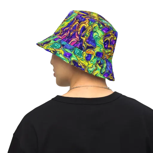 Marigold Stardrift on a Reversible Bucket Hat