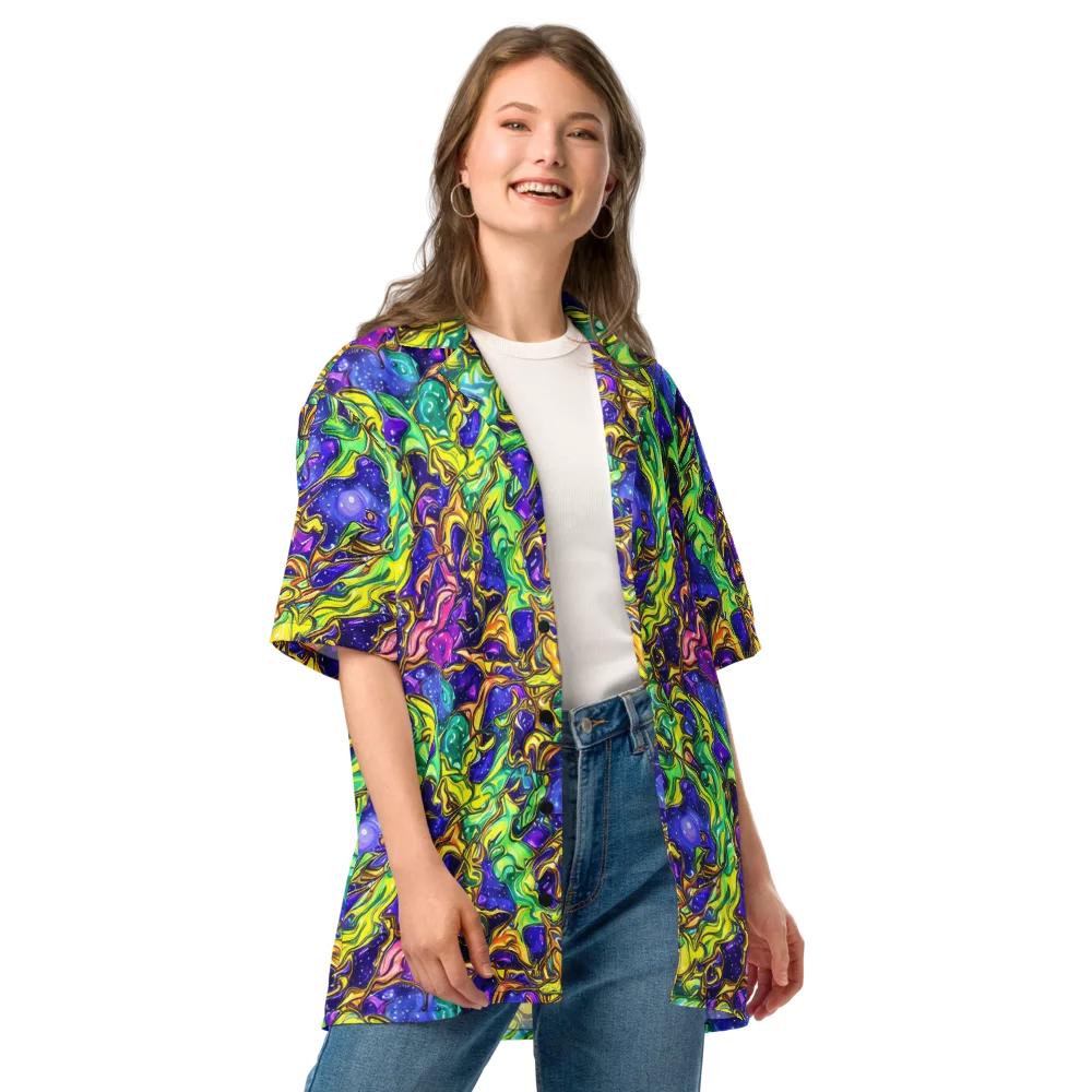 Marigold Stardrift on Button Shirt — Front