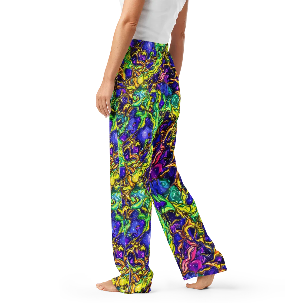 Marigold Stardrift on Women's Pajama Pants — Left