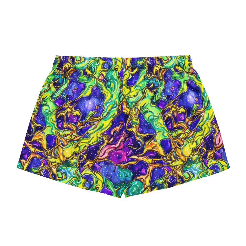 Marigold Stardrift on Women's Pajama Shorts — Back