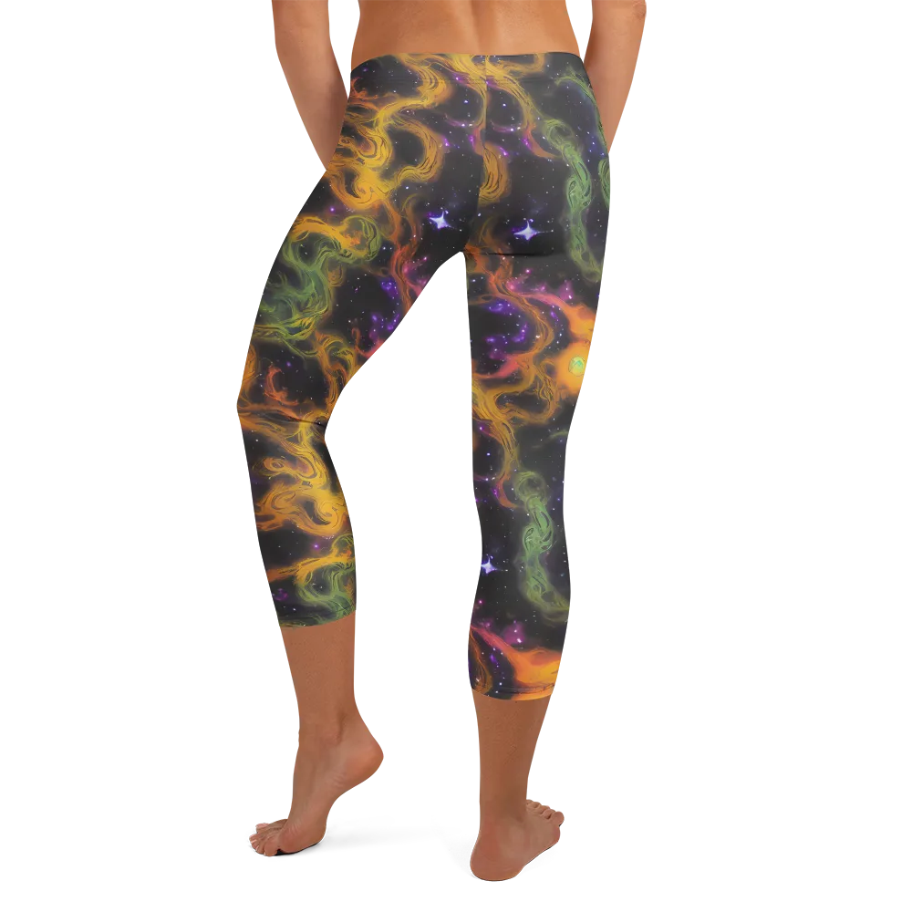 The Starry Crucible on Capri Leggings — Back