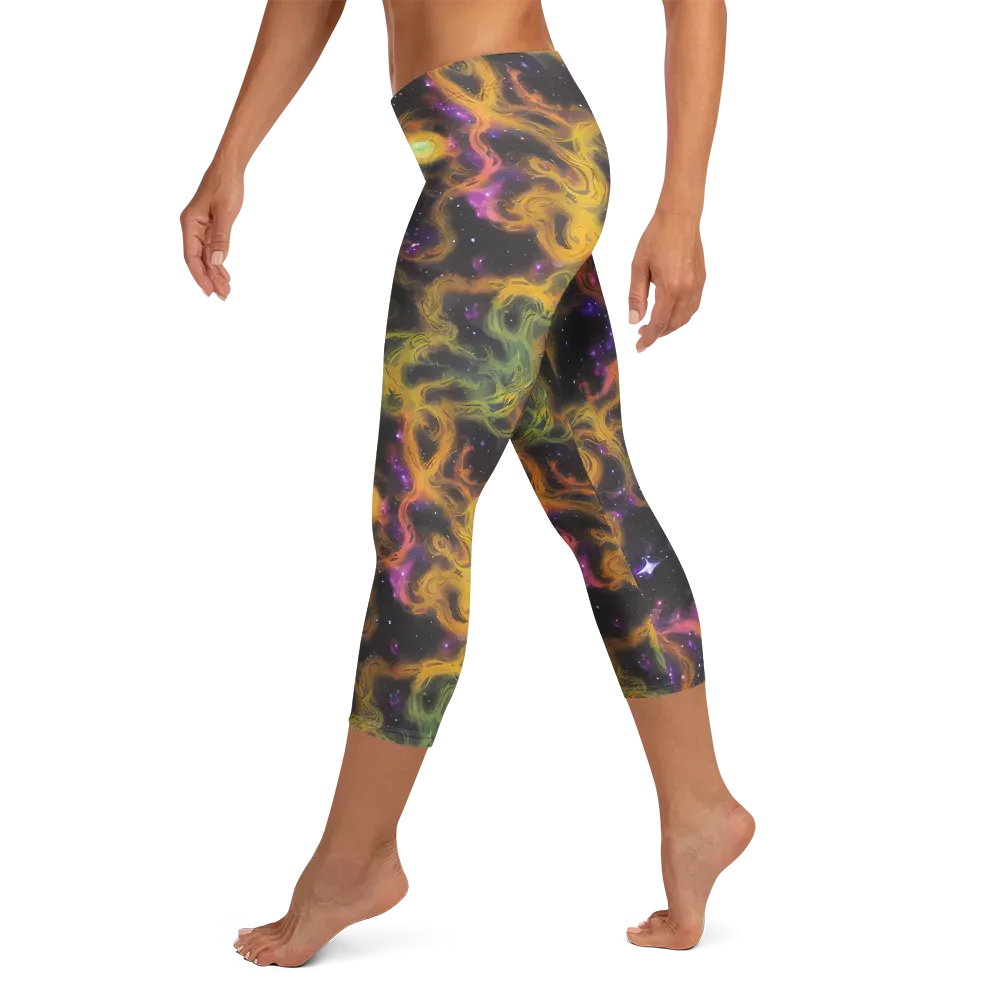 The Starry Crucible on Capri Leggings — Left