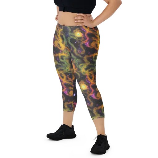 The Starry Crucible on a Capri Leggings