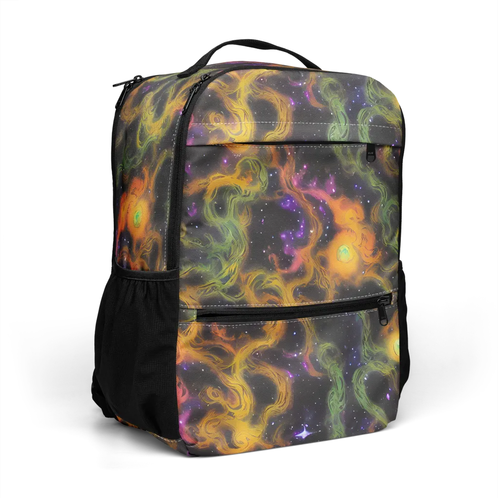 The Starry Crucible on Utility Backpack — Right Front