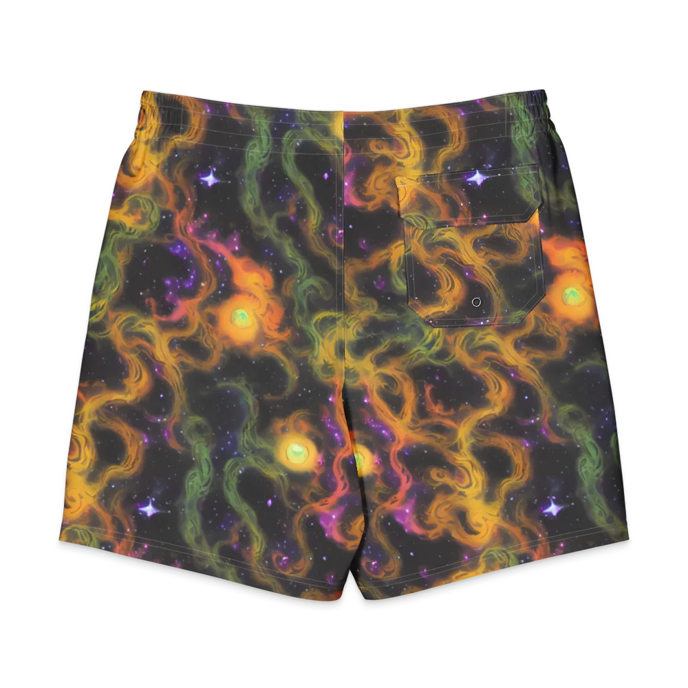 The Starry Crucible on Men's Board Shorts — Back