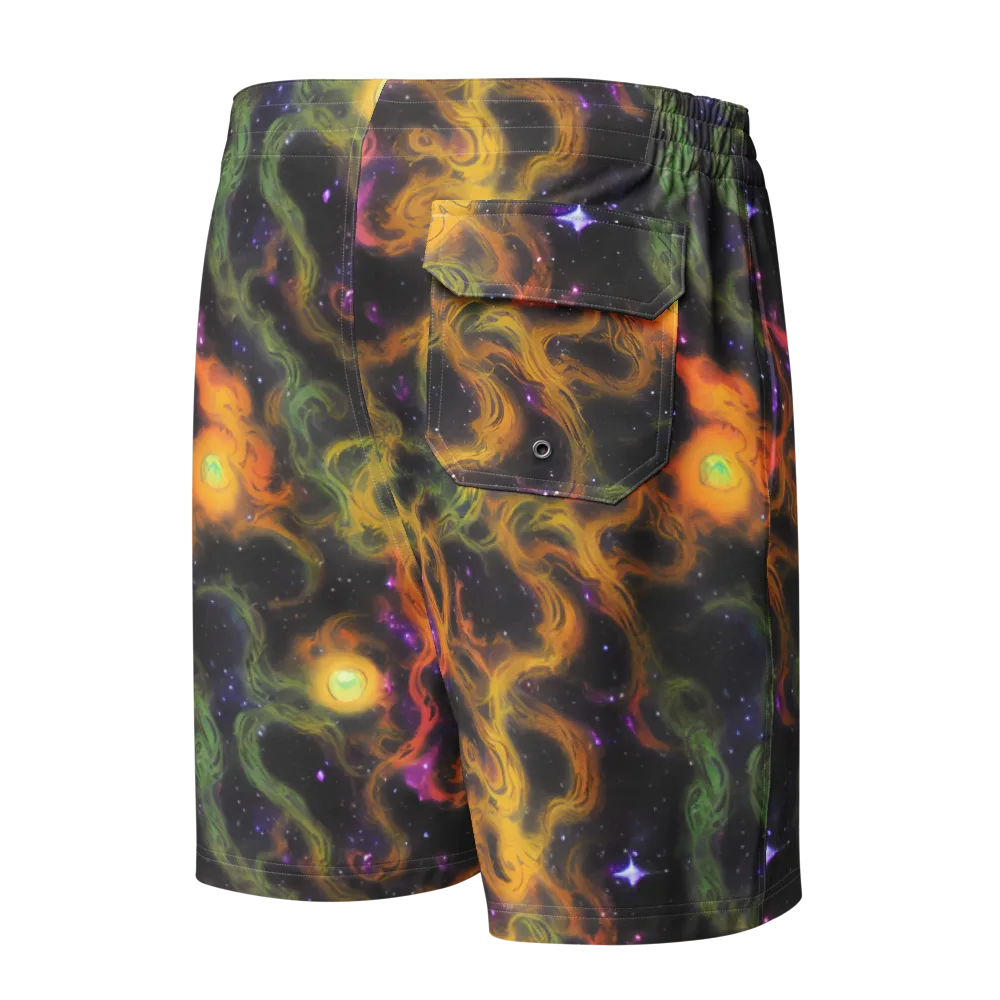 The Starry Crucible on Men's Board Shorts — Back