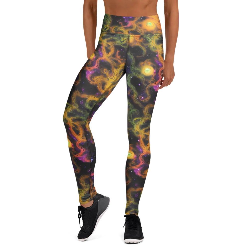 The Starry Crucible on Yoga Leggings — Front