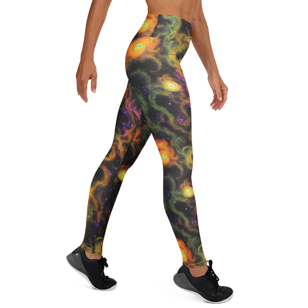 The Starry Crucible on Yoga Leggings — Right