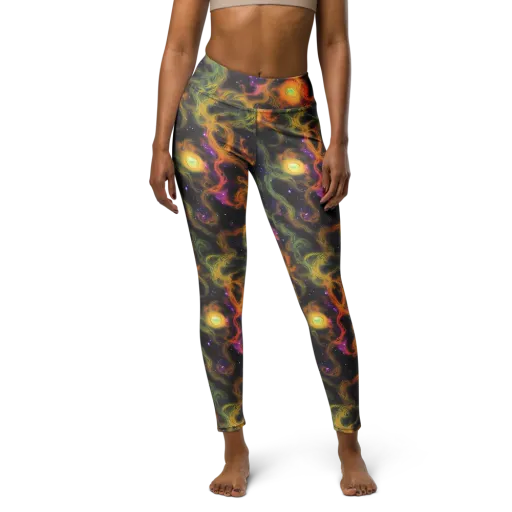 The Starry Crucible on a Yoga Leggings