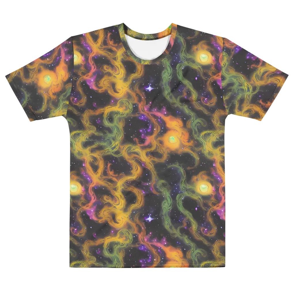 The Starry Crucible on Men's Cotton Crew Neck T-Shirt — Front