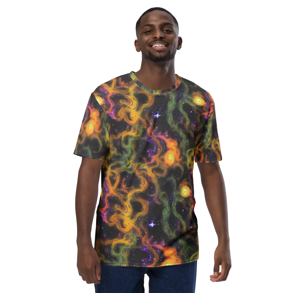 The Starry Crucible on Men's Crew Neck T-Shirt — Front