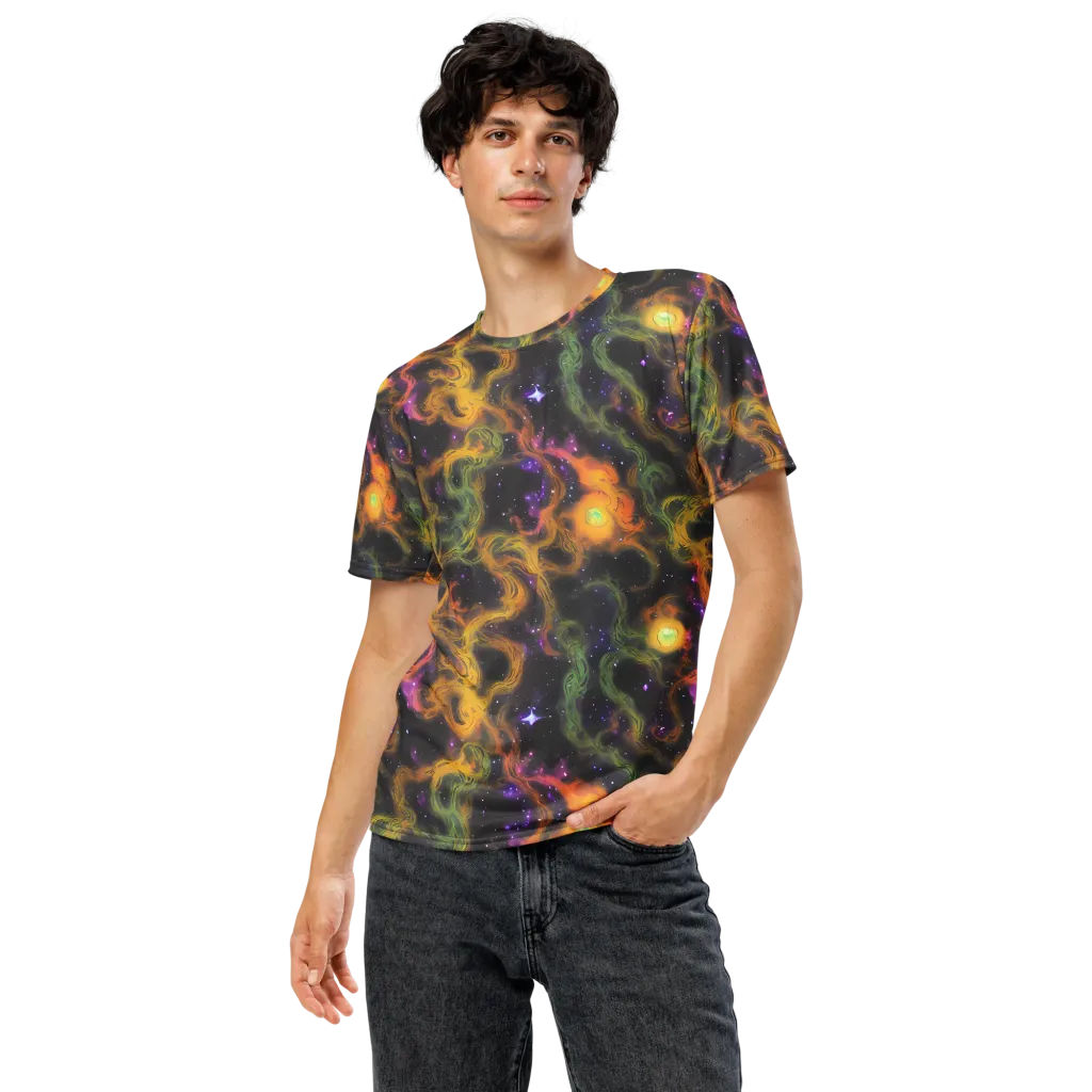 The Starry Crucible on Men's Crew Neck T-Shirt — Front