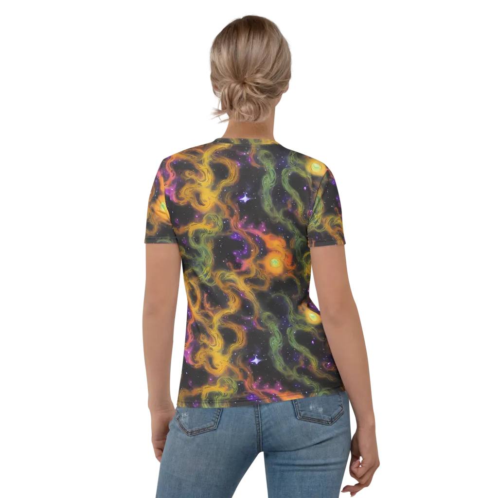 The Starry Crucible on Women's Crew Neck T-Shirt — Back