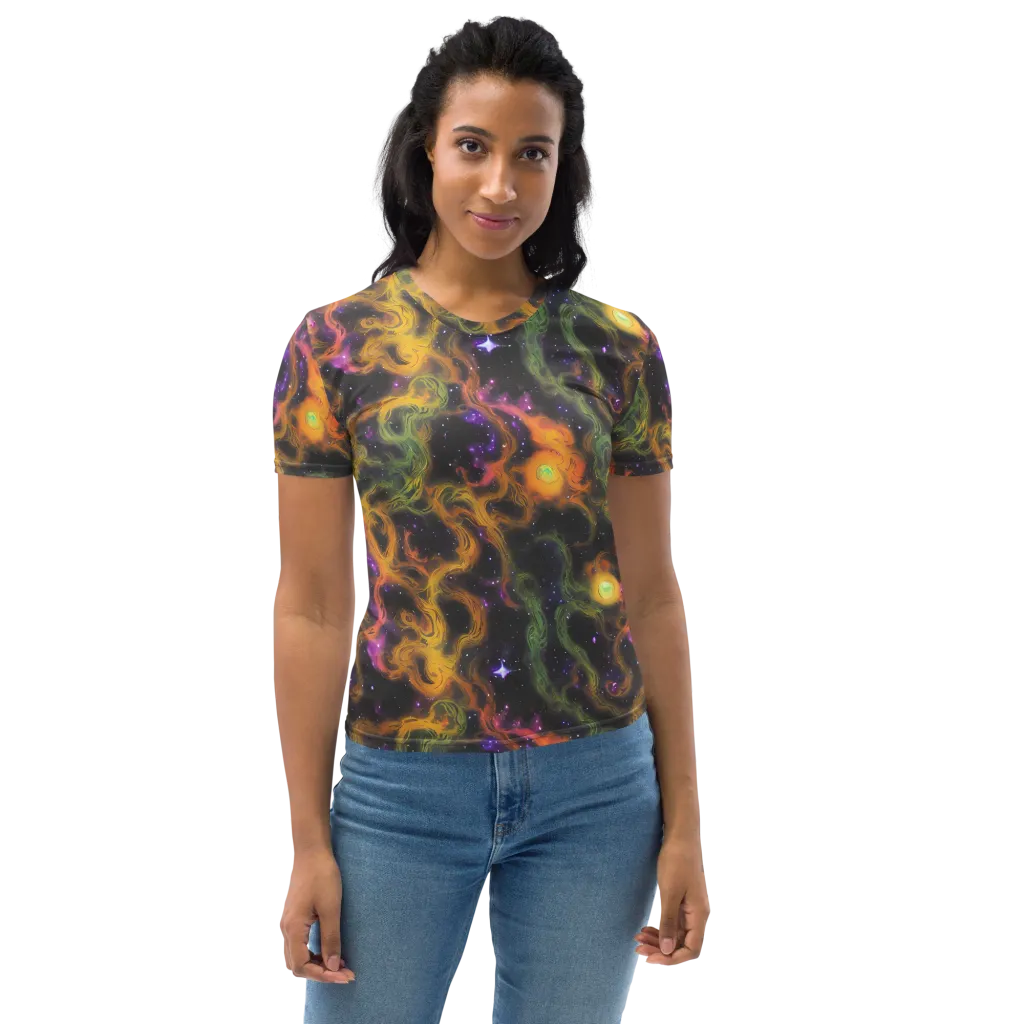 The Starry Crucible on Women's Crew Neck T-Shirt — Front