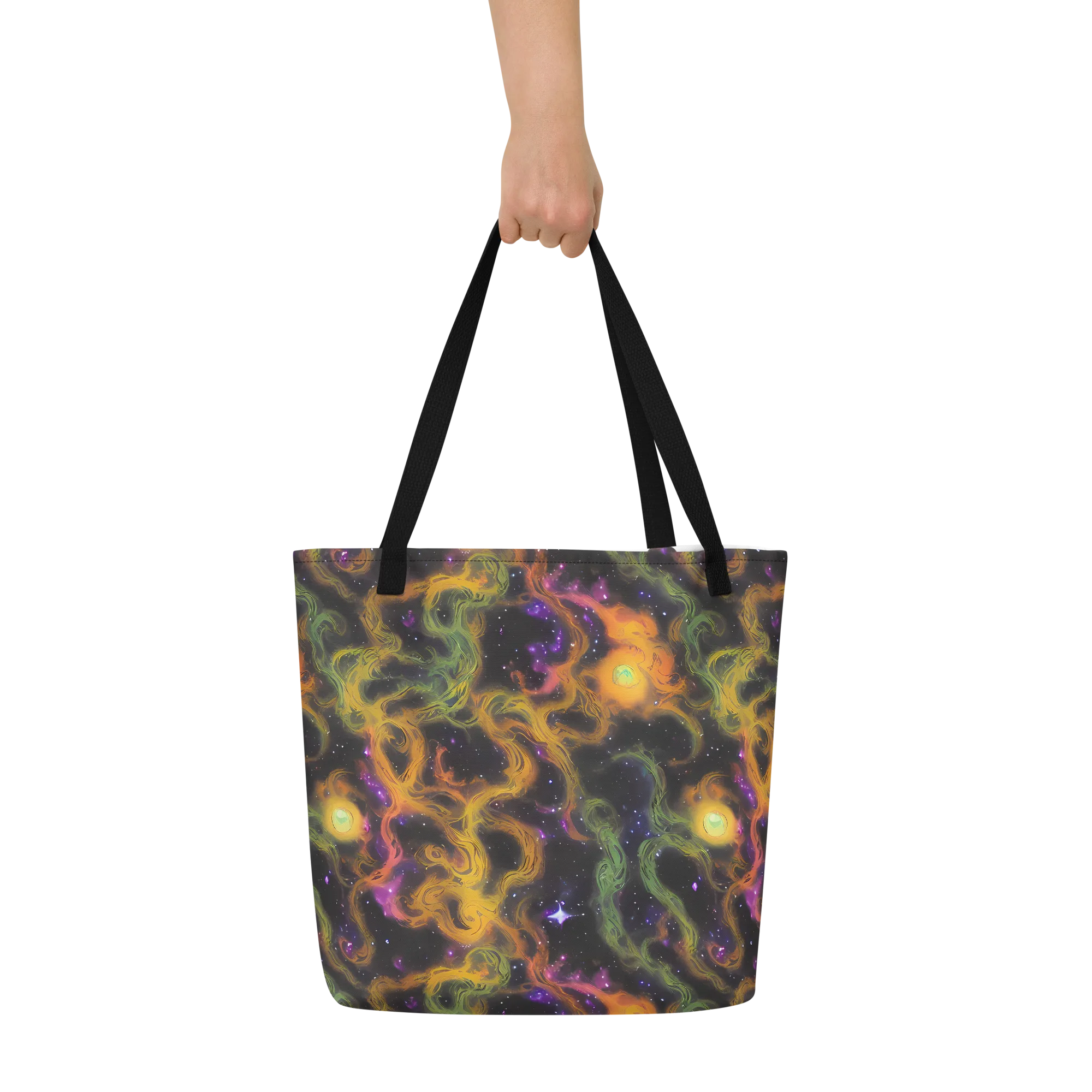 The Starry Crucible on Large Tote Bag W/ Pocket — Front
