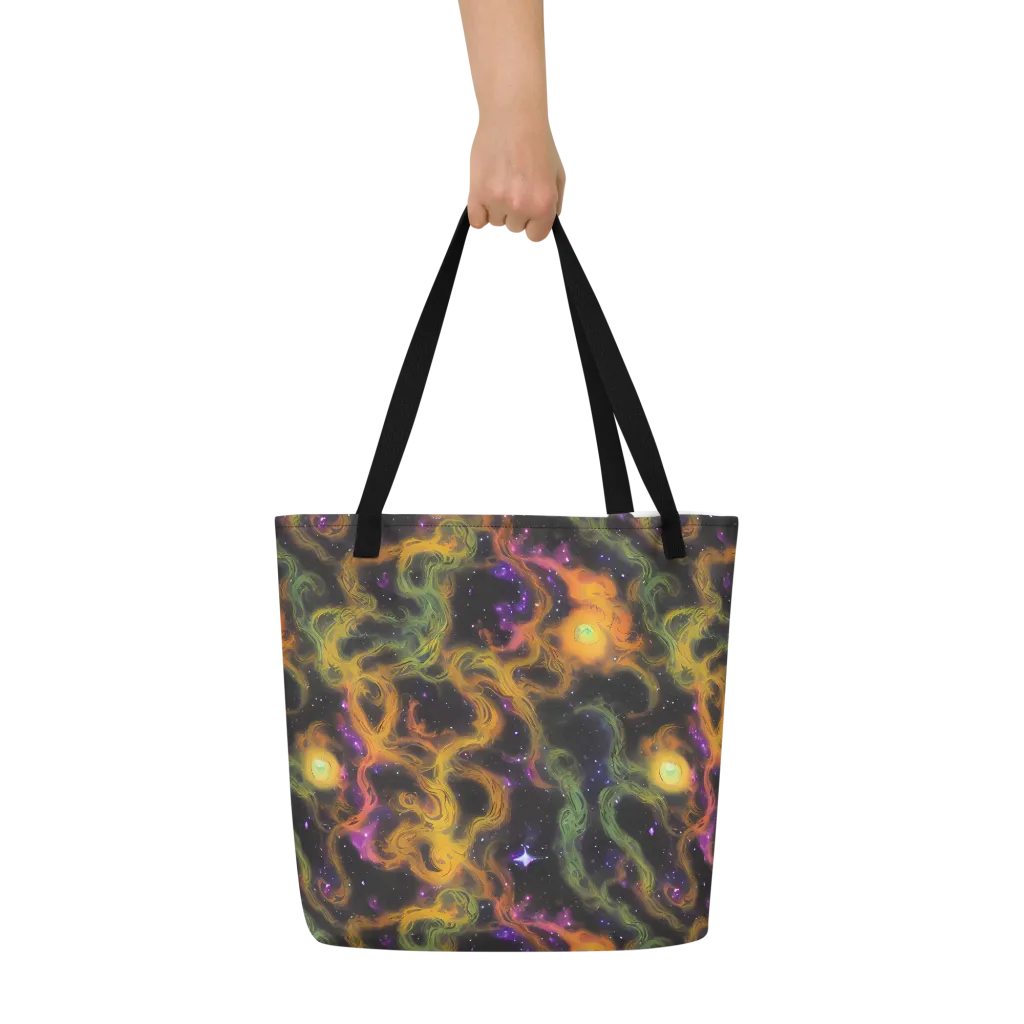 The Starry Crucible on Large Tote Bag W/ Pocket — Front