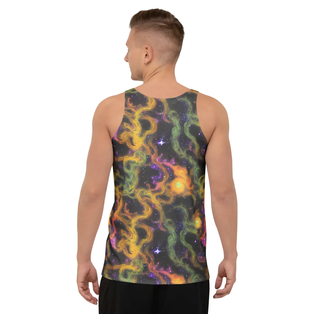 The Starry Crucible on Men's Tank Top — Back