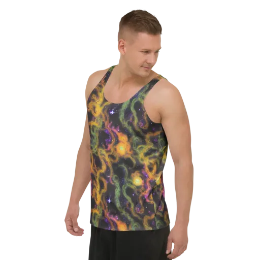 The Starry Crucible on a Men's Tank Top