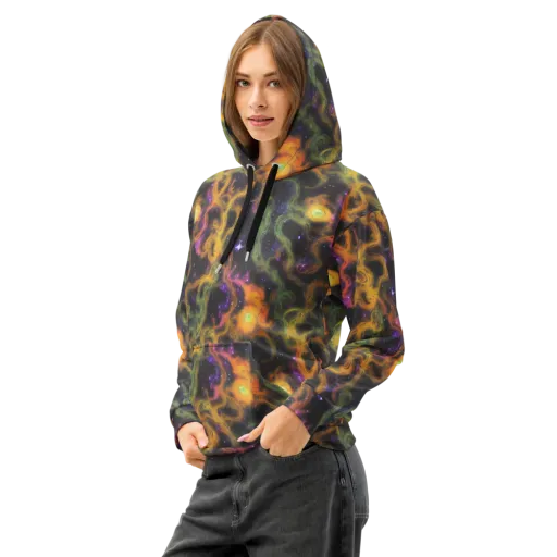 The Starry Crucible on a Cotton Hoodie