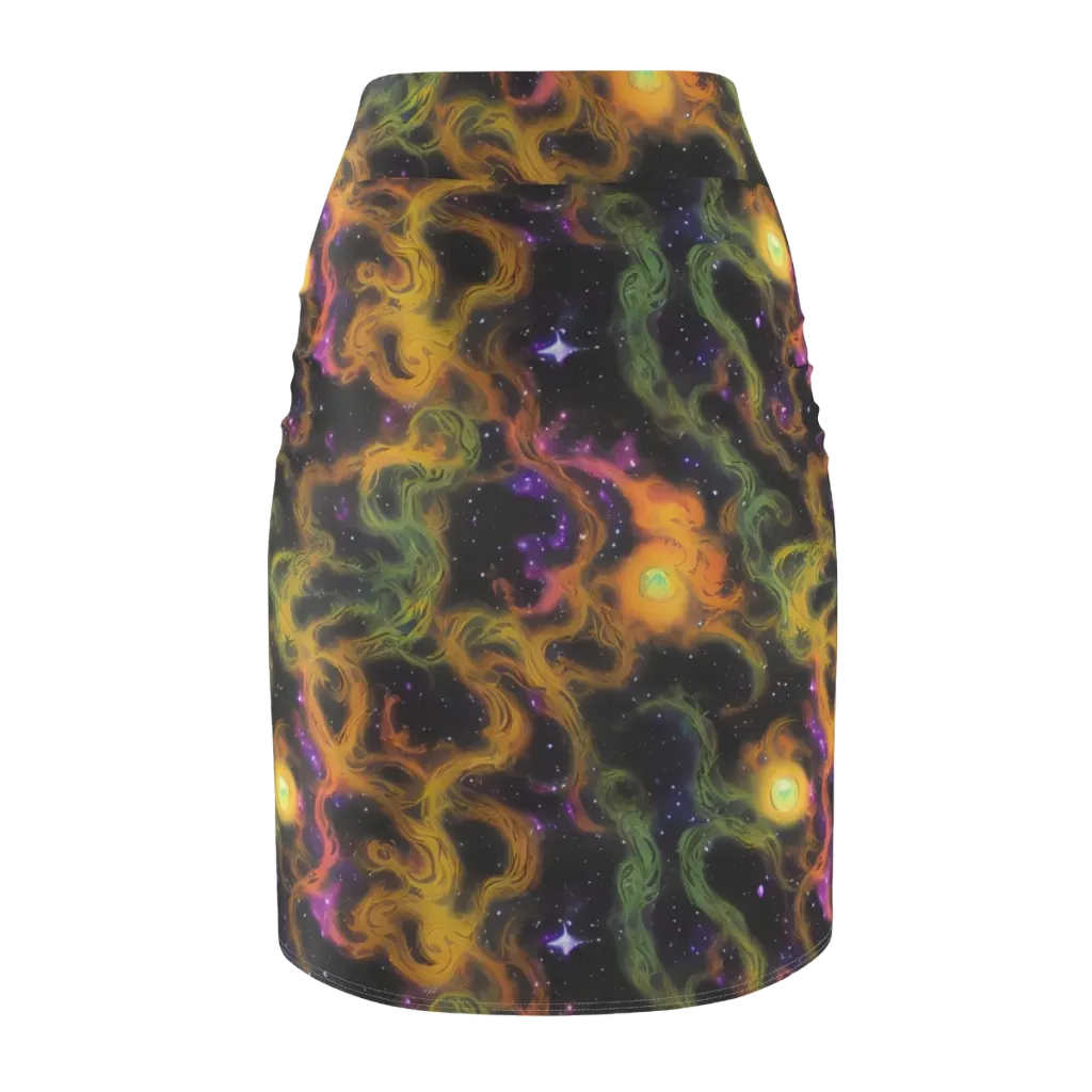 The Starry Crucible on Pencil Skirt — Back