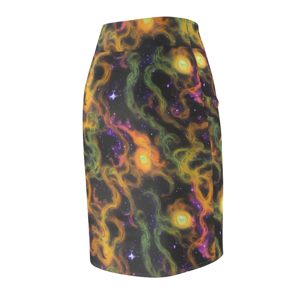 The Starry Crucible on Pencil Skirt — Back Side