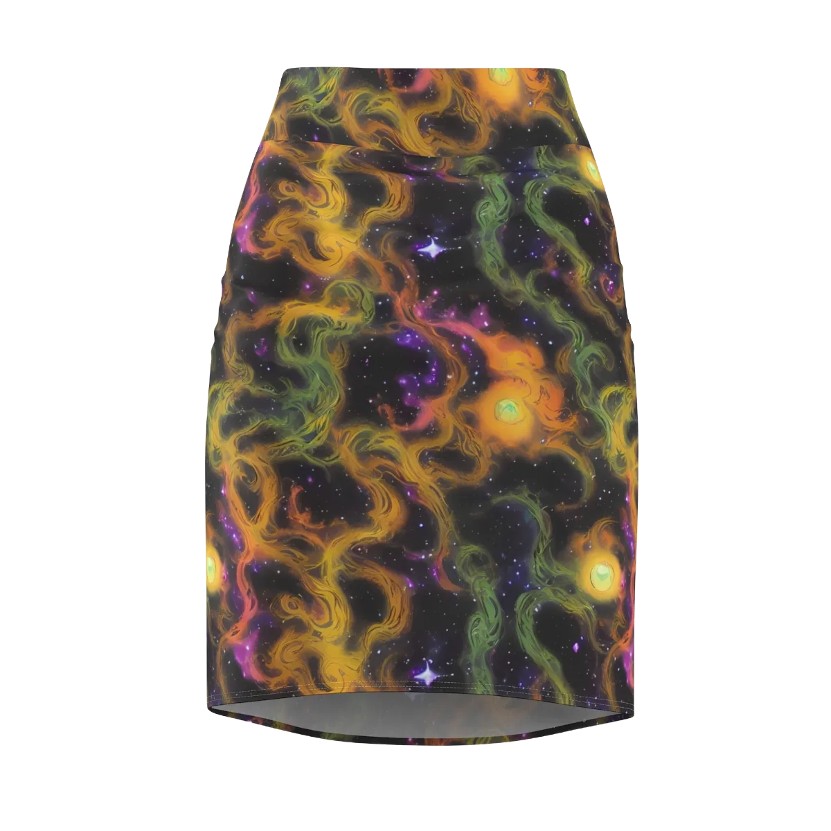 The Starry Crucible on Pencil Skirt — Front