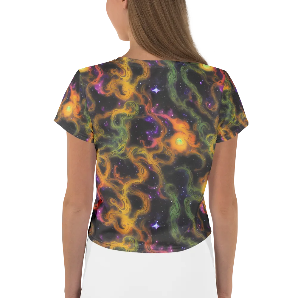 The Starry Crucible on Crop Tee — Back