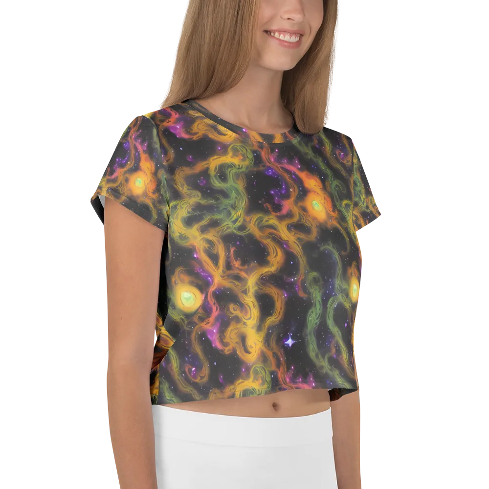 The Starry Crucible on Crop Tee — Right