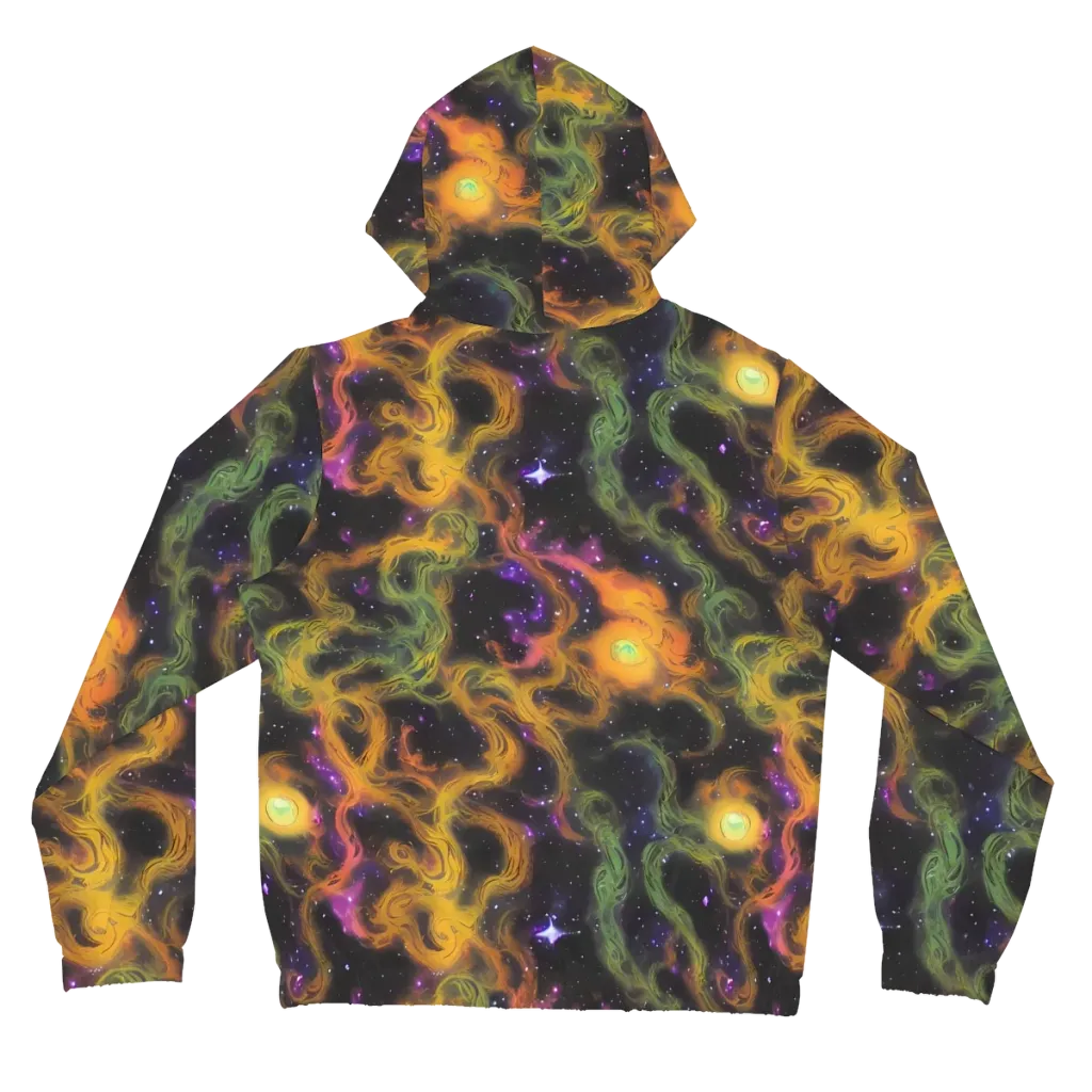 The Starry Crucible on Women's Full-Zip Hoodie — Back