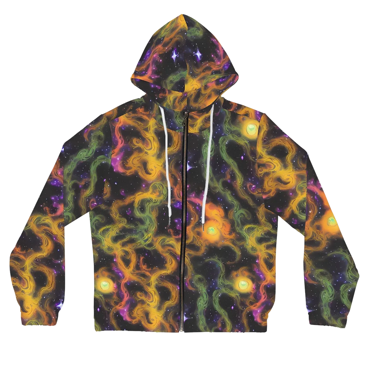 The Starry Crucible on Women's Full-Zip Hoodie — Front