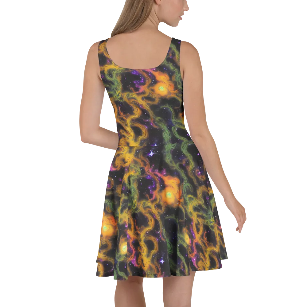 The Starry Crucible on Skater Dress — Back