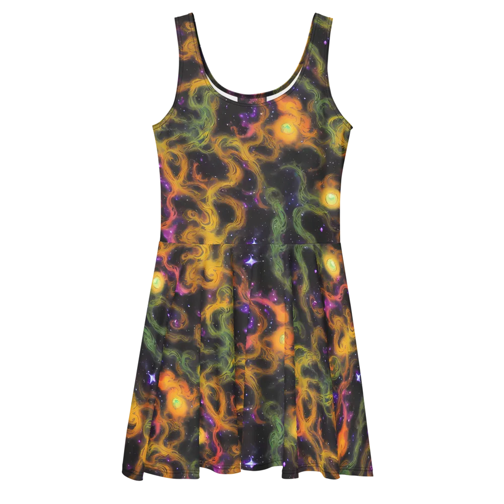 The Starry Crucible on Skater Dress — Front