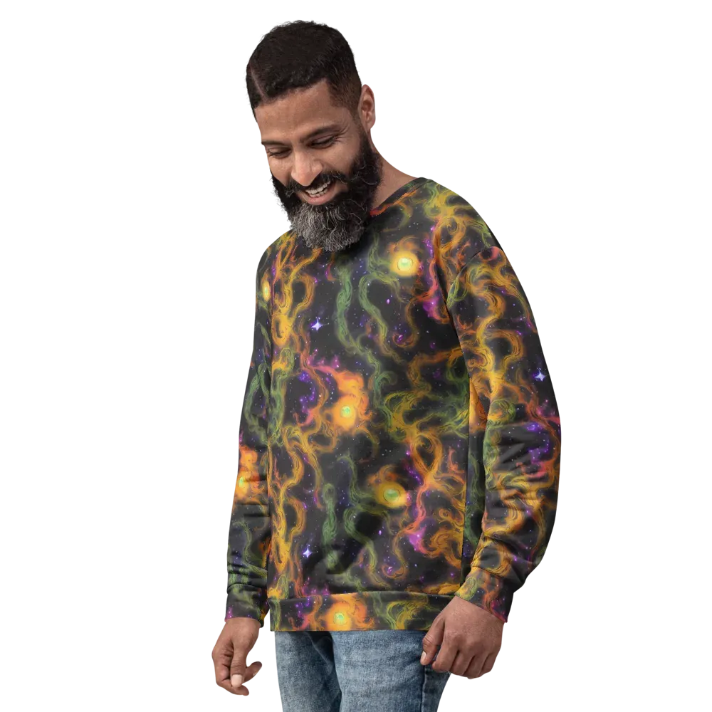 The Starry Crucible on Sweatshirt — Left Front
